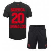 Bayer Leverkusen Alejandro Grimaldo #20 Hjemmedraktsett Barn 2023-24 Kortermet (+ Korte bukser)